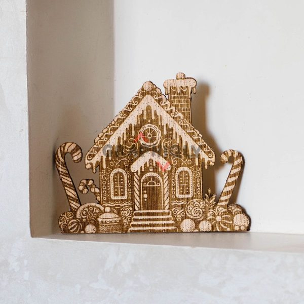 11 Christmas House - SVG, DXF, AI, LBRN2 - (Digital Item)