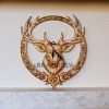 Stag Antler Clock - SVG, DXF, AI, LBRN2 - (Digital Item)