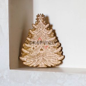 A traditional Christmas tree – SVG, DXF, AI, LBRN2 – (Digital Item)