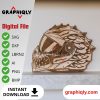 Helmet with Jagged Shell - SVG, DXF, AI, LBRN2 - (Digital Item)
