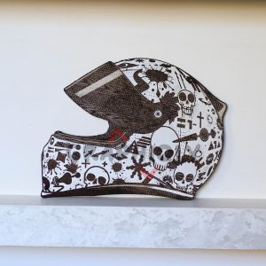 Tagged Helmet – SVG, DXF, AI, LBRN2 – (Digital Item)