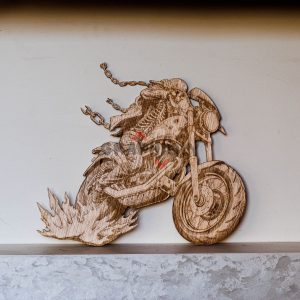 Zombie Rider – SVG, DXF, AI, LBRN2 – (Digital Item)