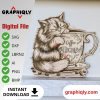 Paws Off My Coffee Paws Off My Coffee - SVG, DXF, AI, LBRN2 - (Digital Item)