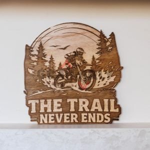 The Trail Never Ends – SVG, DXF, AI, LBRN2 – (Digital Item)