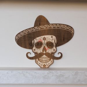 Sugar Skull – SVG, DXF, AI, LBRN2 – (Digital Item)