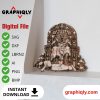 Throne of the Undead King - SVG, DXF, AI, LBRN2 - (Digital Item)