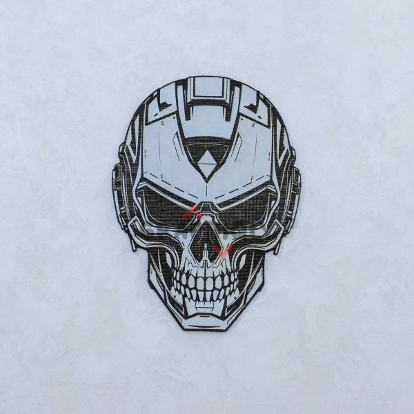 Tech Skull - SVG, DXF, AI, LBRN2 - (Digital Item)
