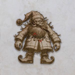 Weird Santa – SVG, DXF, AI, LBRN2 – (Digital Item)