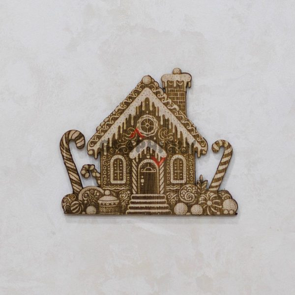 Christmas House Christmas House - SVG, DXF, AI, LBRN2 - (Digital Item)