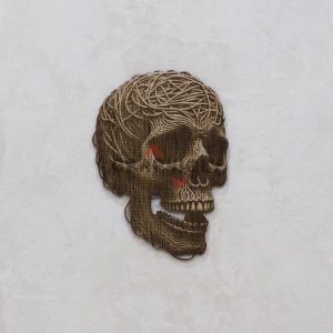 Threaded Skull – SVG, DXF, AI, LBRN2 – (Digital Item)