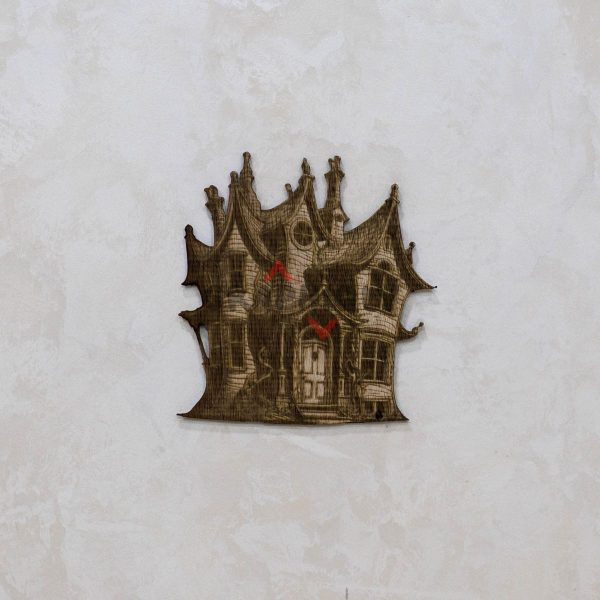 Distorted Victorianstyle House - SVG, DXF, AI, LBRN2 - (Digital Item)