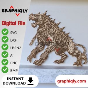 Chimeric Beast – SVG, DXF, AI, LBRN2 – (Digital Item)