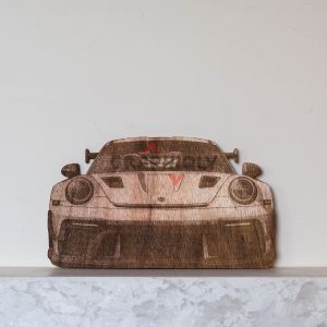 Porsche Front View – SVG, DXF, AI, LBRN2 – (Digital Item)