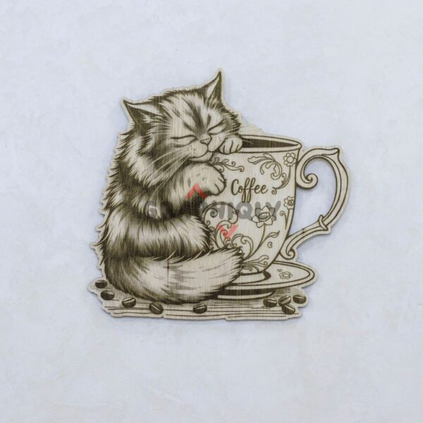 Paws Off My Coffee - SVG, DXF, AI, LBRN2 - (Digital Item)