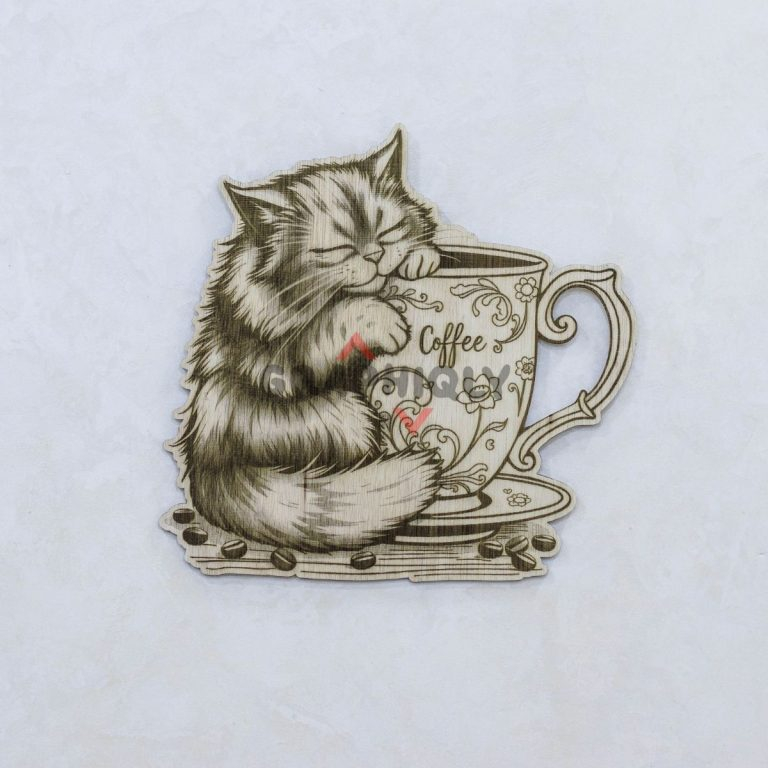 8 Paws Off My Coffee - SVG, DXF, AI, LBRN2 - (Digital Item)