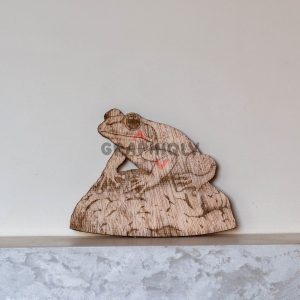 The Watchful Frog – SVG, DXF, AI, LBRN2 – (Digital Item)