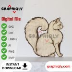 Side View Cat - SVG, DXF, AI, LBRN2 - (Digital Laser File)