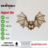 Halloween bat Laser File