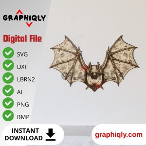 Halloween bat Laser File