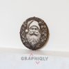 Santa Claus Face 3D illusion Laser File - SVG, WWS, XCS, LBRN2