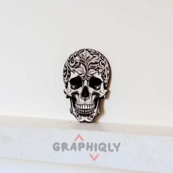 16 Skull 3D illusion Laser File - SVG, DXF, AI, LBRN2