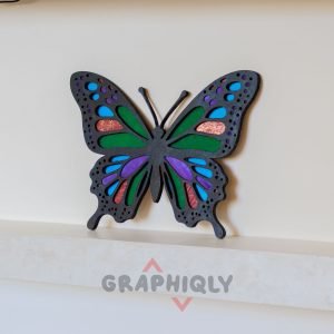 3D Laser Cut Butterfly