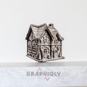 Gingerbread House 3D illusion Laser File – SVG, DXF, AI, LBRN2
