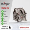 Gingerbread House 3D illusion