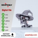 Bone Mage 3D illusion Laser File - SVG, DXF, AI, LBRN2