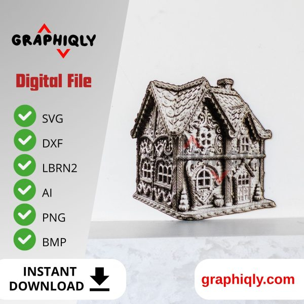 Gingerbread House 3D illusion