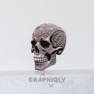3D illusion Skull Laser File – SVG, DXF, AI, LBRN2