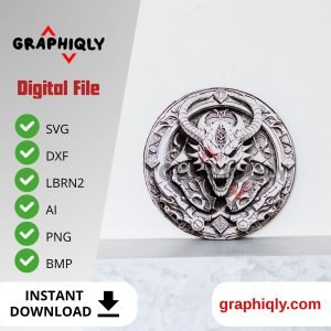 Dragon Skull 3D illusion