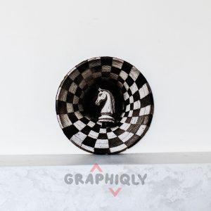 Knight 3D illusion Laser File – SVG, DXF, AI, LBRN2