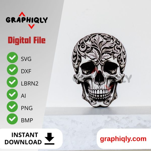 3D illusion Skull