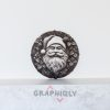 Santa Claus Face 3D illusion Laser File - SVG, WWS, XCS, LBRN2