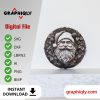 Santa Claus Face 3D illusion