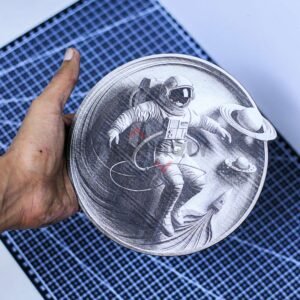 Astronaut 3D illusion
