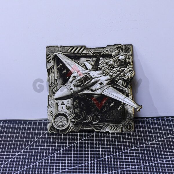 10 Modern Fighter Jet 3D illusion Laser File - SVG, WWS, XCS, LBRN2
