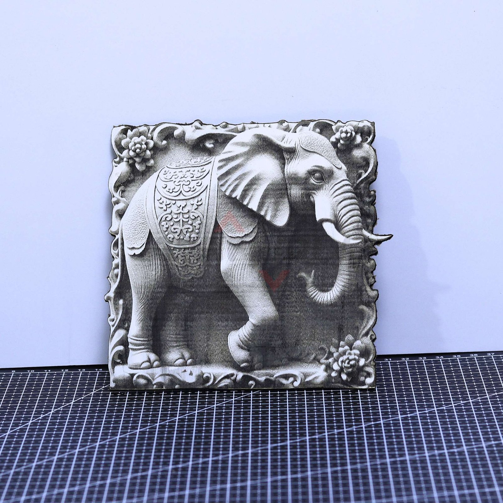 Elephant 3D illusion Laser File - SVG, DXF, AI, LBRN2 - Image 3