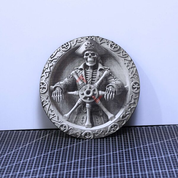 Dead Captain 3D illusion Laser File - SVG, DXF, AI, LBRN2