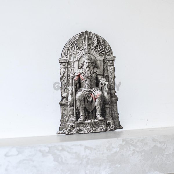 2 Atlantis King 3D illusion Laser File - SVG, WWS, XCS, LBRN2