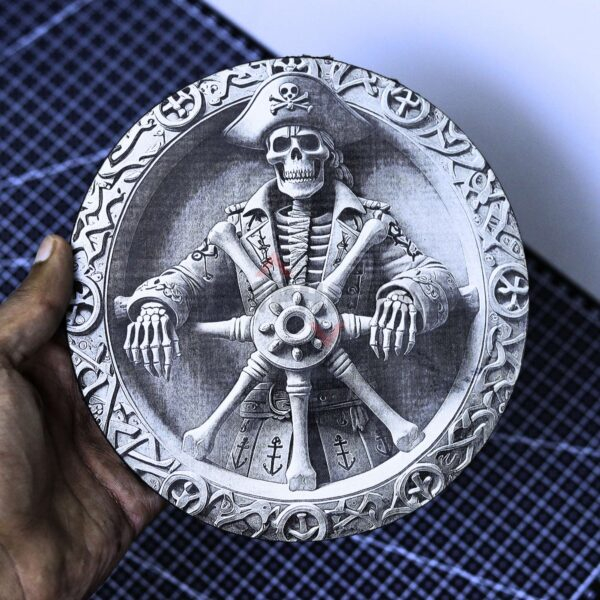 Dead Captain 3D illusion Laser File - SVG, DXF, AI, LBRN2