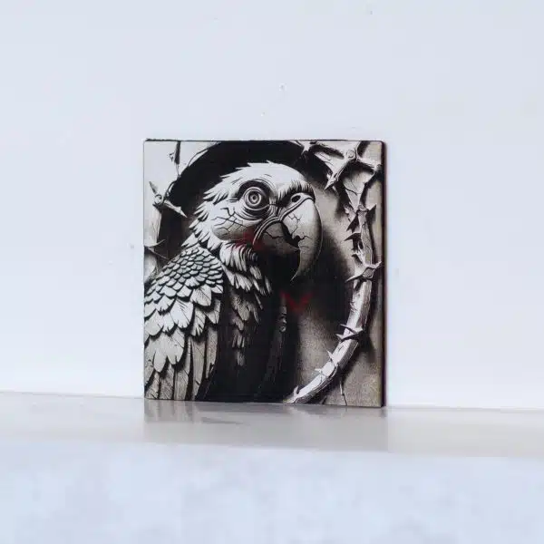 21 Parrot 3D illusion Laser File - SVG, WWS, XCS, LBRN2
