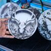 3 Stag Skull 3D illusion Laser File - SVG, WWS, XCS, LBRN2