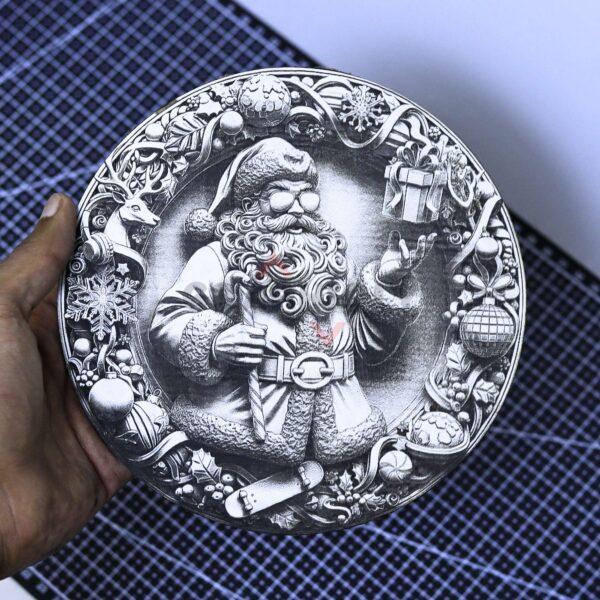 Cool Santa 3D illusion Laser File - SVG, WWS, XCS, LBRN2