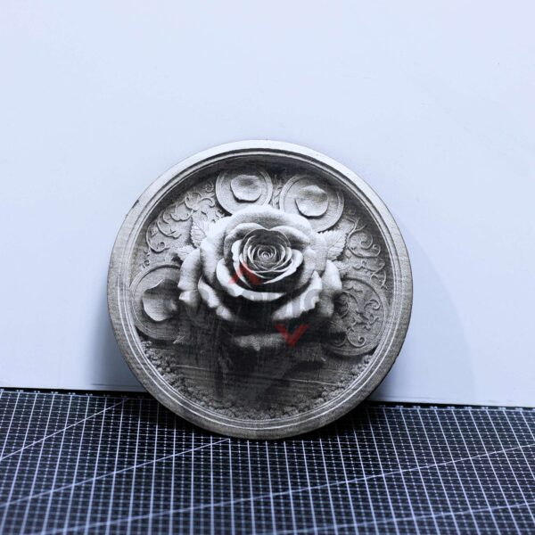 5 Blooming Rose 3D illusion Laser File - SVG, WWS, XCS, LBRN2