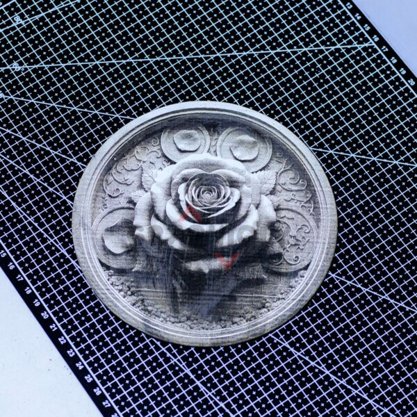 6 Blooming Rose 3D illusion Laser File - SVG, WWS, XCS, LBRN2