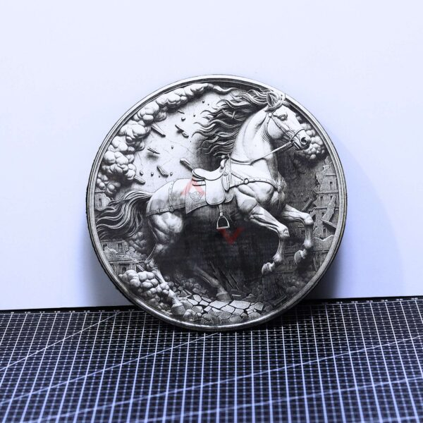 War Horse 3D illusion Laser File - SVG, DXF, AI, LBRN2