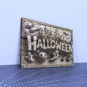 Halloween Sign 3D illusion Laser File – SVG, DXF, AI, LBRN2