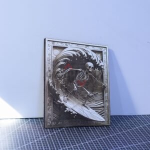 Skeleton Surfing 3D illusion Laser File – SVG, DXF, AI, LBRN
